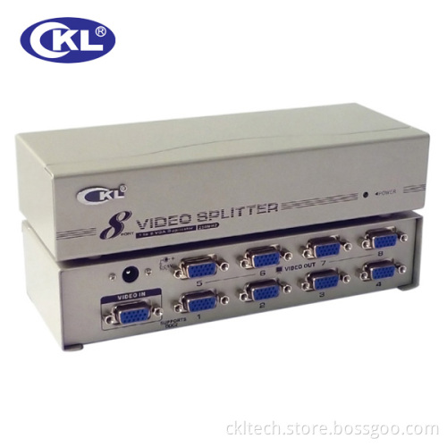 High Quality 8 Portvga Splitter (250MHz)